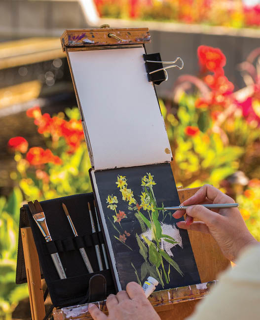 botanical illustration class with James Gurney