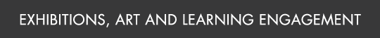 Exhibitions, Art and Learning Engagement