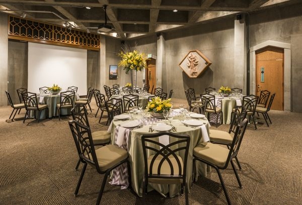 View of tables in Gates Hall
