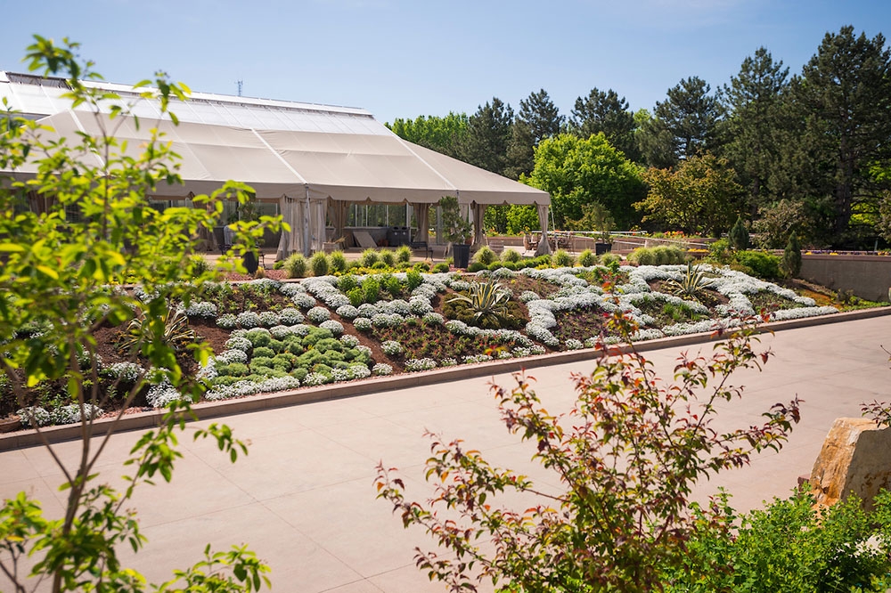 A walking path near the west terrace