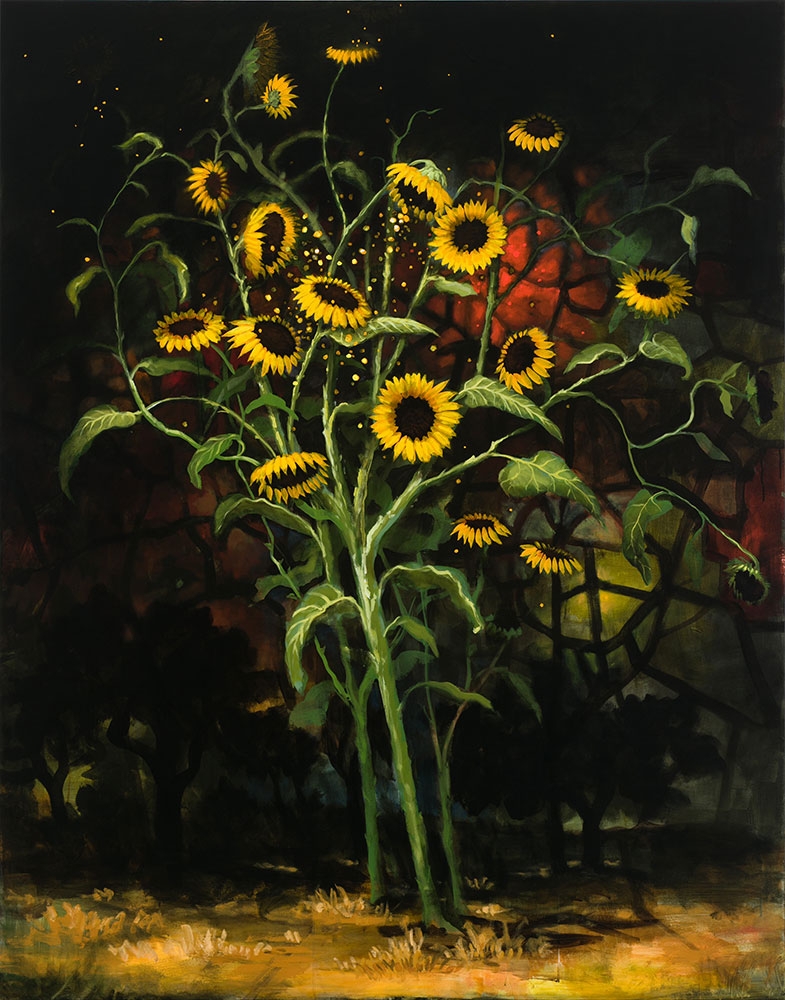 Kevin Sloan, The Constellation of St. Helios, 2020, acrylic on canvas. © Kevin Sloan.