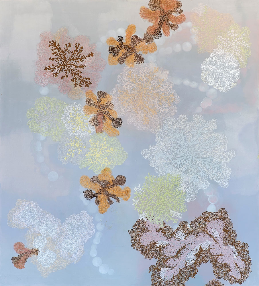 Jody Guralnick, Parmelia, 2016, oil and acrylic on panel. © Jody Guralnick.