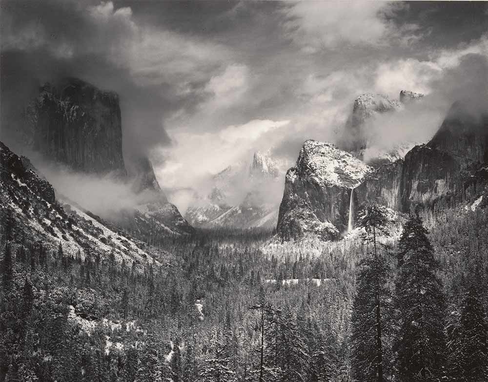 Ansel Adams, “Clearing Winter Storm, Yosemite National Park, California,” photograph, 1940. Center for Creative Photography, Ansel Adams Archive © The Ansel Adams Publishing Rights Trust.
