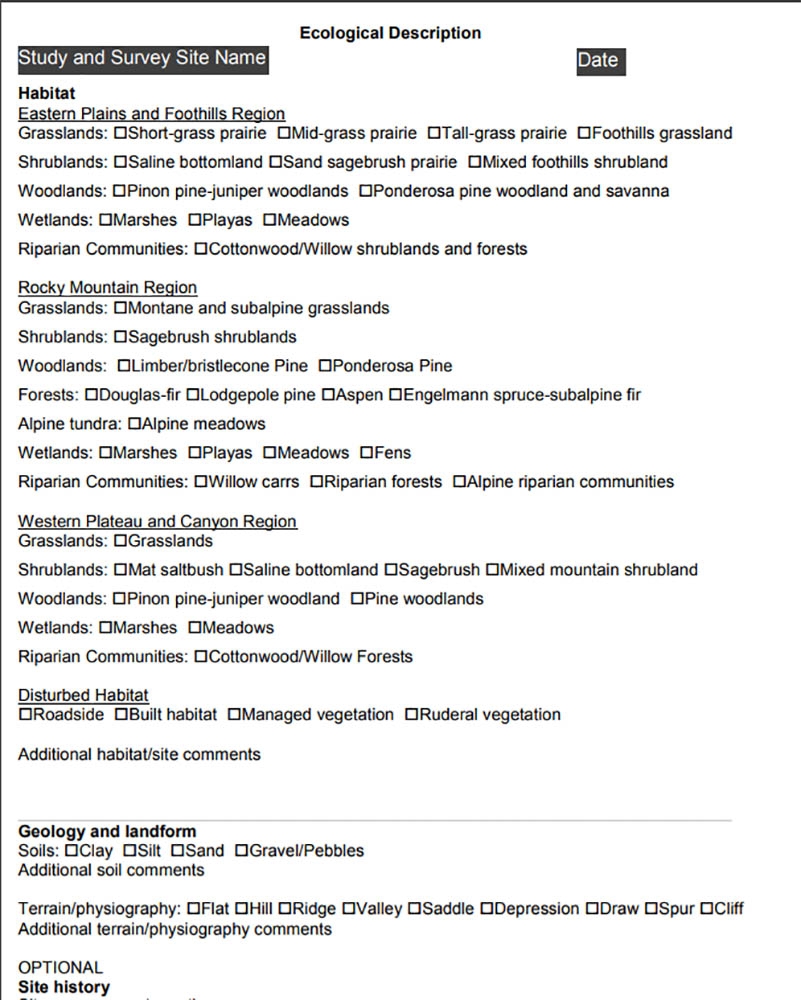 ecological description