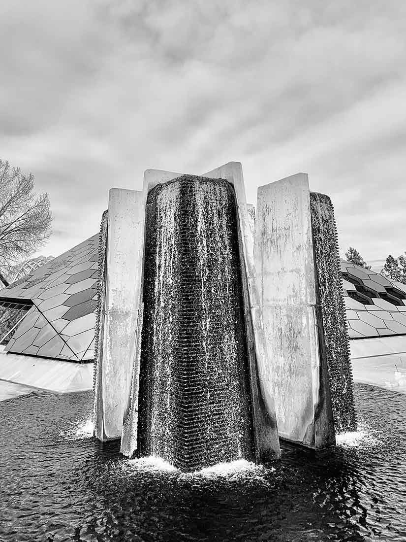 Four Towers Pool recirculating fountain