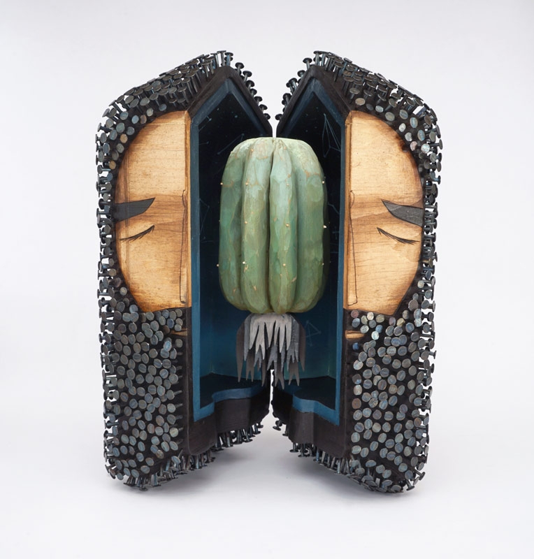 Jaime Molina, "Root Bloom," mixed media sculpture, 2017.