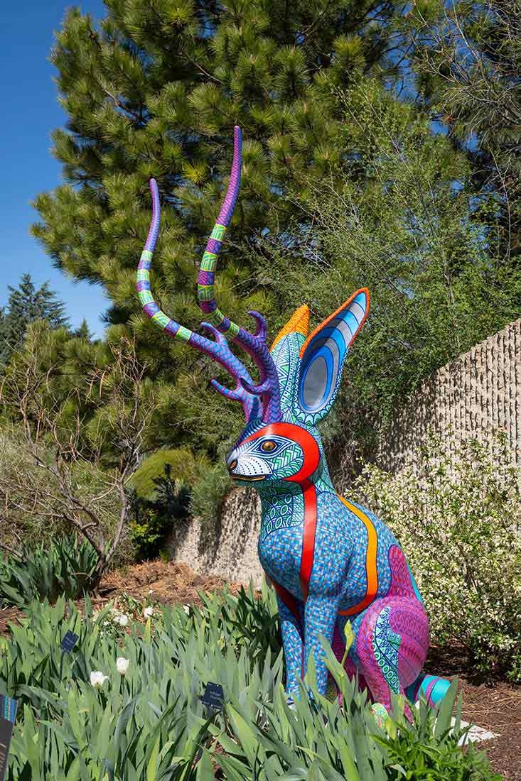 Jacobo and María Ángeles, "Rabbit-Deer," fiberglass and acrylic paint, 2024.