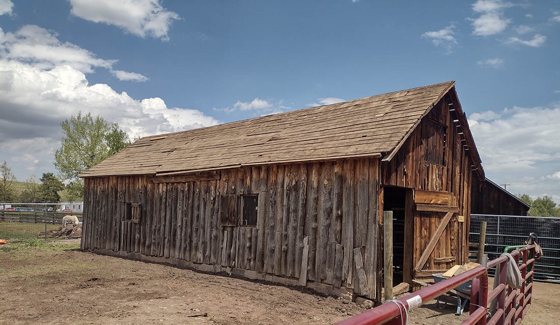 milking barn before repairs