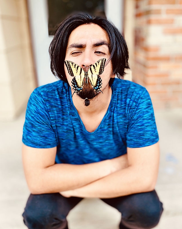 Efrain with butterfly