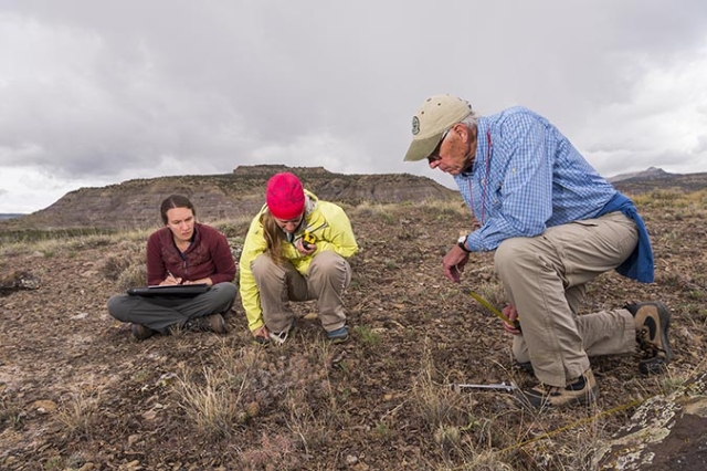Michelle with Sclerocactus glaucus