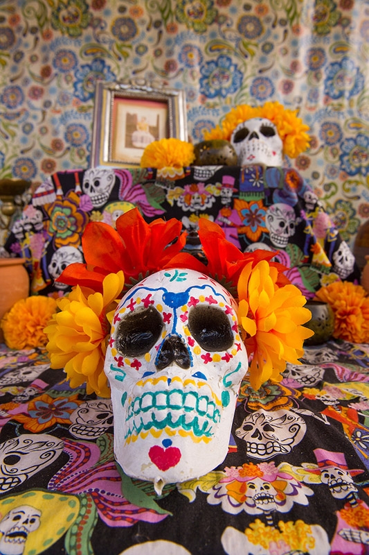 dia de los muertos altar